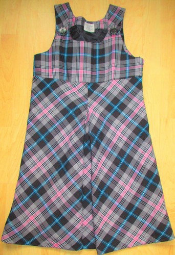 Kleid 158 rosa schwarz - h&m,
