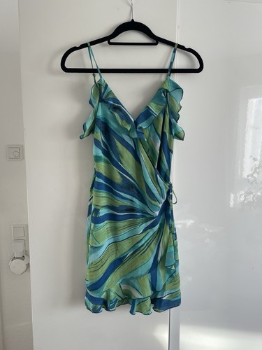 Wickelkleid 36 türkis - h&m, s