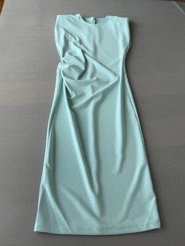 Maxikleid türkis gerafft - maxikleid,