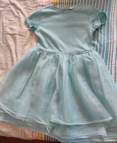 Tüll kleid uni mint - kleid,