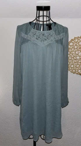 Damen kleid türkis spitze - h&m,
