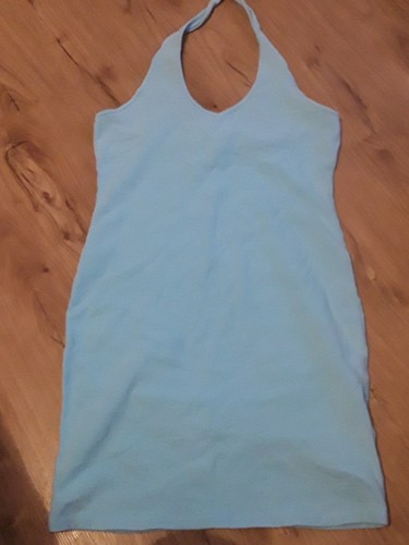 Neckholder kleid türkis m - kleid,