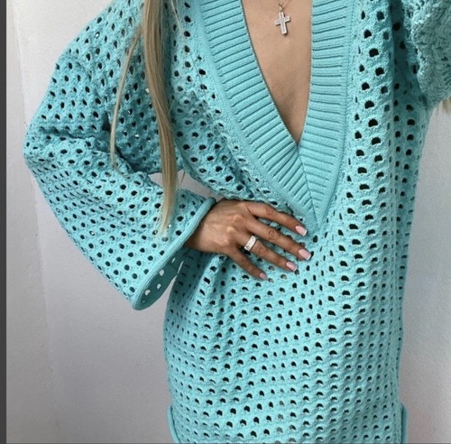 Türkis sommerkleid sehr - h&m,